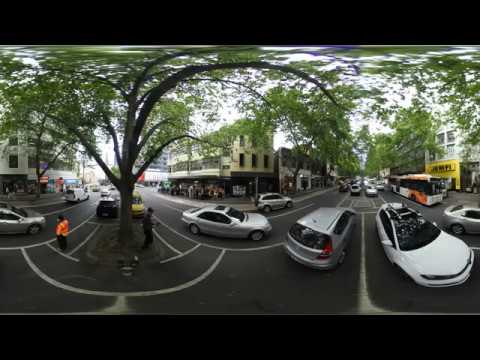 Nikon KeyMission 360 4k Sample Video from Lonsdale St in Melbourne