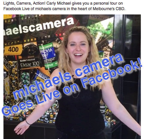 michaels camera is now Broadcasting with Facebook Live