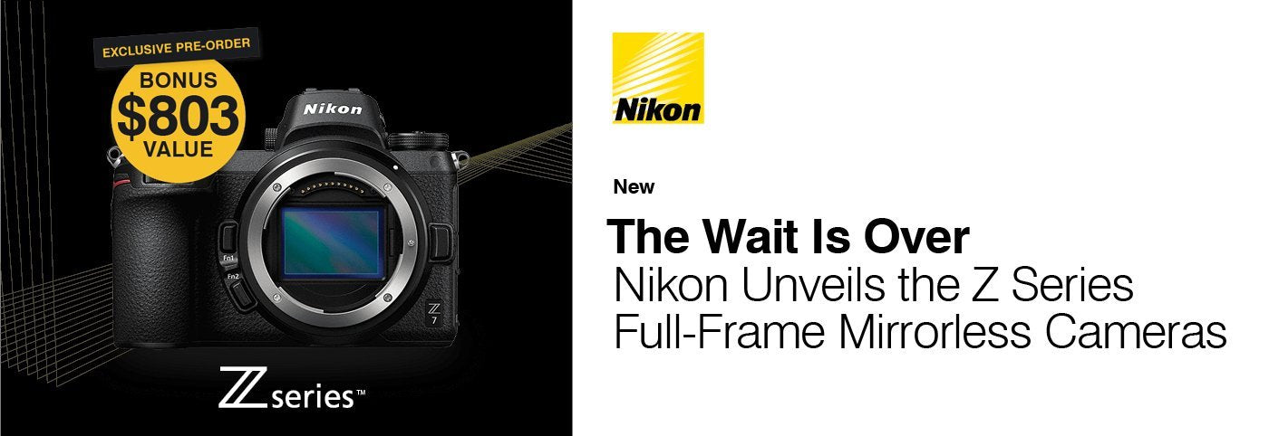 The new Nikon Z mount system, and two full-frame mirrorless cameras: the Nikon Z 7 and Nikon Z 6