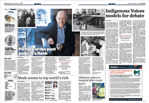 Newspaper article from The Age